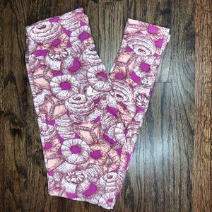 Pastry patterned lularoe unicorn leggings